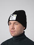Шапка CAPSLAB арт. CL/PEA1/1/BON/NAW Peanuts Snoopy And Woodstock (black)